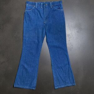 Sedgefield Vintage 70s Outdoors Boot Cut Dark Denim Jeans Men's Size 38W x 32L